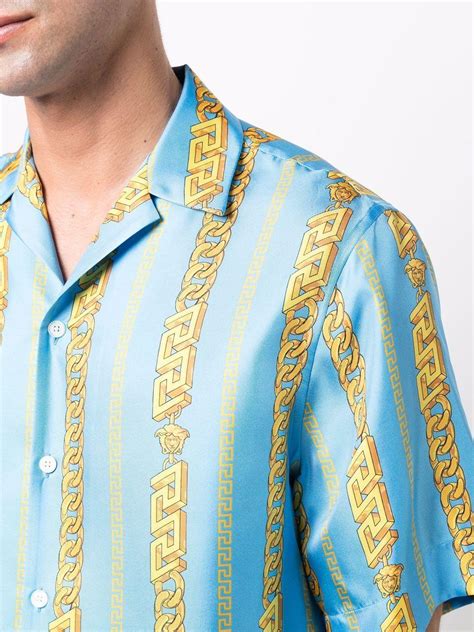 fake versace buttons|Versace button up shirt.